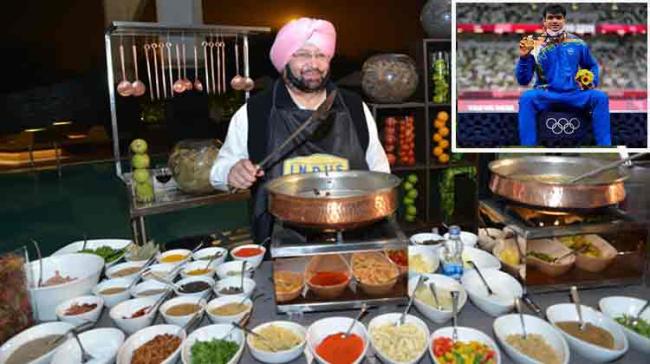 Punjab CM Capt. Amarinder Singh to cook lavish meal for Olympic Medallists - Sakshi Post