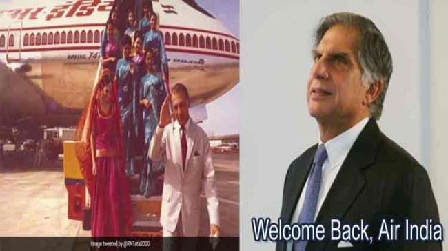 Ratan Tata Tweets "Welcome Back, Air India" After Tata Sons Wins Bid - Sakshi Post