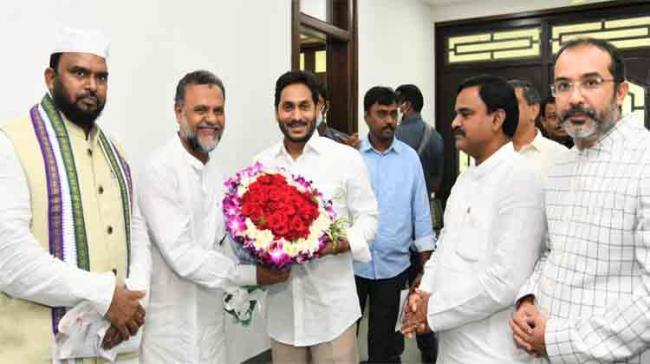 C Ishaq Basha Meets AP CM YS Jagan Mohan ReddyN - Sakshi Post