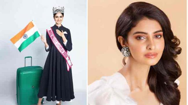 Miss India Manasa Varanasi Off To Puerto Rico For Miss World  2021 Pageant - Sakshi Post