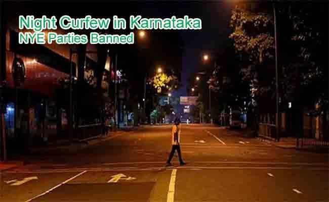 Karnataka Night Curfew For 10 Days From December 28th,2021 - Sakshi Post