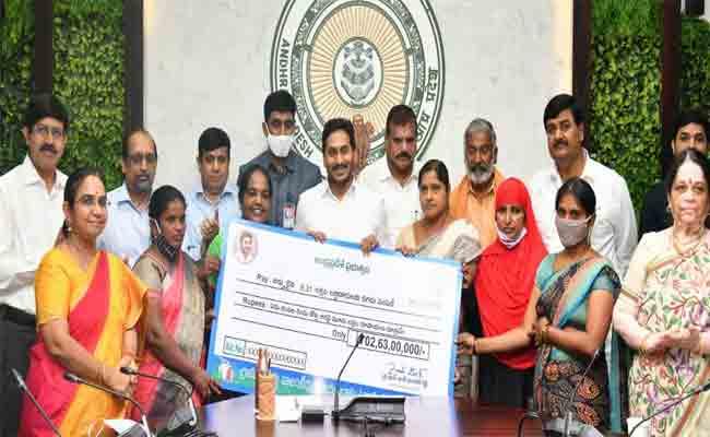 AP CM YS Jagan Releases Rs 703 Crore To Beneficiaries AP CM YS Jagan Releases Rs 703 Crore To Beneficiaries Pending Under Various Schemes - Sakshi Post