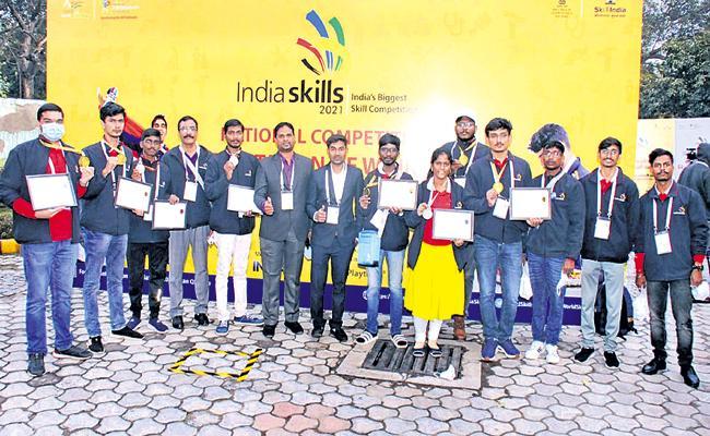 Andhra Pradesh wins 17 medals in India skill competition 2021 - Sakshi Post