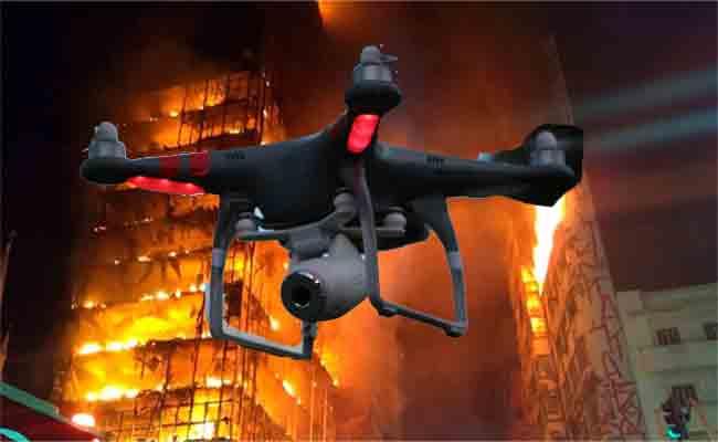 Drones Installation to Become Mandatory for Fire Fighting in High Rise Buildings - Sakshi Post