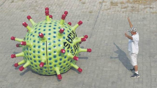 Car in the shape of coronavirus! - Sakshi Post