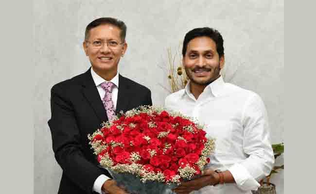 APPSC Chairman Gautam Sawang with AP CM YS Jagan AP Ex.DGP Gautam Sawang met CM YS Jagan at the camp office after taking charge as APPSC Chairman - Sakshi Post