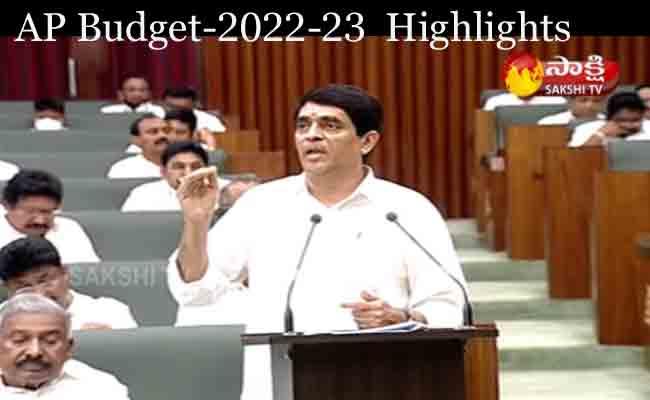  Andhra Pradesh State Budget FY 2022-23 Live Updates - Sakshi Post