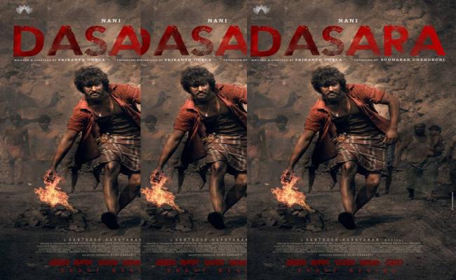 Actor Nani's Dasara movie poster. (Twitter @NameisNani) - Sakshi Post