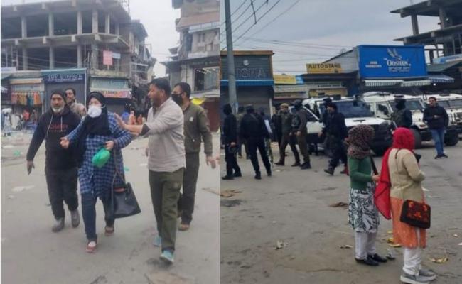 Militants hurl a grenade at security forces in busy Amira Kadal area of Srinagar Militants hurl a grenade at security forces in busy Amira Kadal area of Srinagar - Sakshi Post