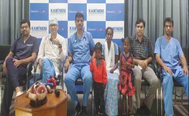 Doctors at Kamineni Hospital conducts complex heart surgery to give new lease of life to 28-year-old mother of three - Sakshi Post