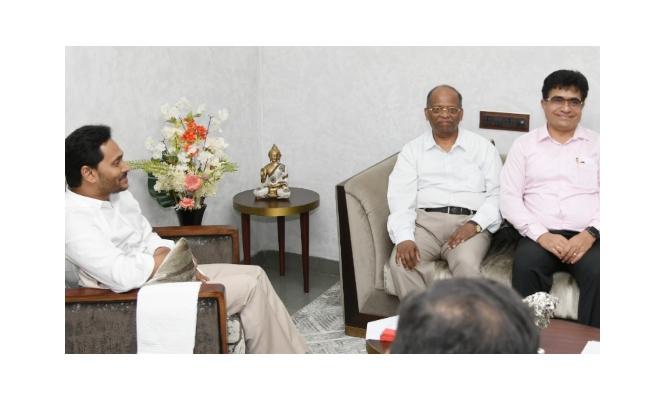 NALCO, MIDHANI CMDs Meet AP CM YS Jagan - Sakshi Post