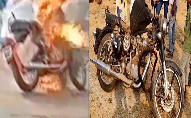 Royal Enfield Bullet Bike Explodes in Anantapur district - Sakshi Post