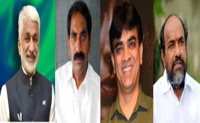 YSRCP Rajya Sabha Candidates MP V Vijayasai Reddy, industrialist Beeda Masthan Rao, senior advocate S Niranjan Reddy, BC leader R Krishnaiah  - Sakshi Post