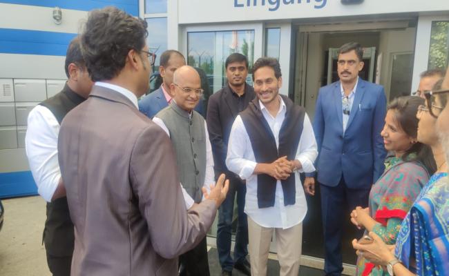 AP CM YS Jagan Mohan Reddy arrives at Zurich airport in Switzerland. - Sakshi Post