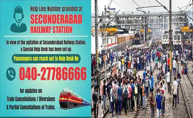 Aginpath Protests In Secunderabad: 77 Trains Cancelled - Sakshi Post
