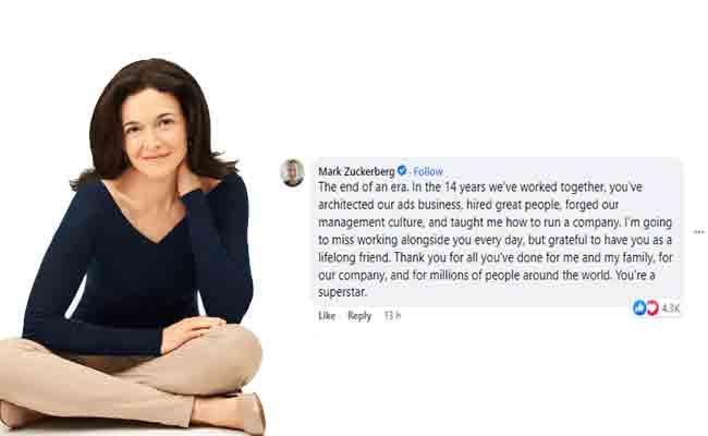 Meta CEO Mark Zuckerberg Says End Of An Era After COO Sheryl Sandberg Resigns - Sakshi Post