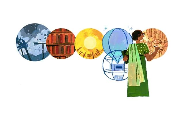 Google Doodle On Anna Mani Weather Woman of India - Sakshi Post