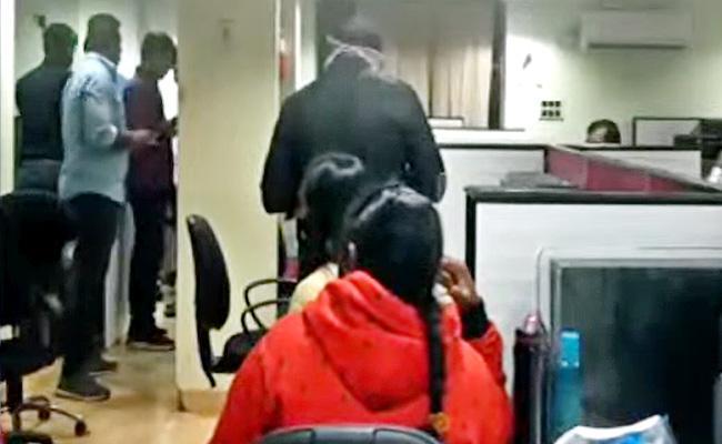Screen grab from Sakshi TV Cyberabad: IT Employees Resort To Cyber Attacks To Take Over Company, 3 Arrested revolver, 10 bullets seized - Sakshi Post