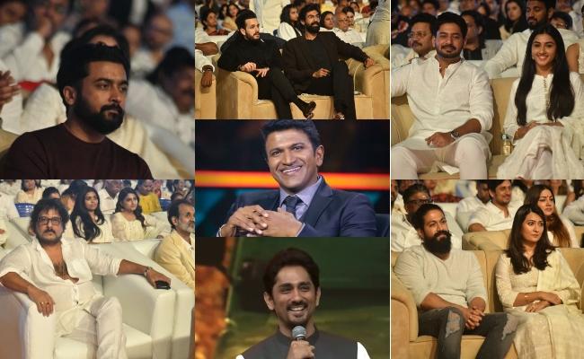 From Suriya to Rana Daggubati, South Indian Stars at Puneeth Parva - Sakshi Post