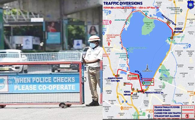 Hyderabad: 4-day Traffic Restrictions Around NTR Marg, Tank Bund For Street Circuit Race - Sakshi Post