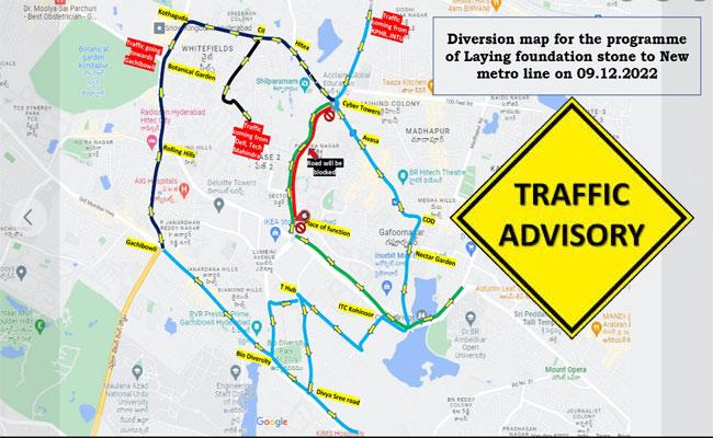Traffic Restrictions At Madhapur On December 9 - Sakshi Post