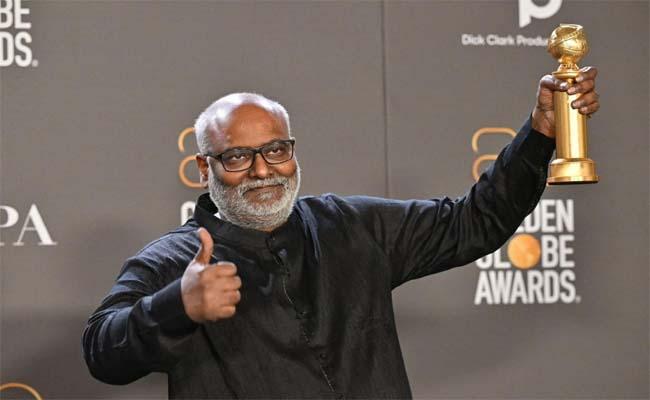 RRR Music Director MM Keeravani RRR golden globe awards 2022 - Sakshi Post