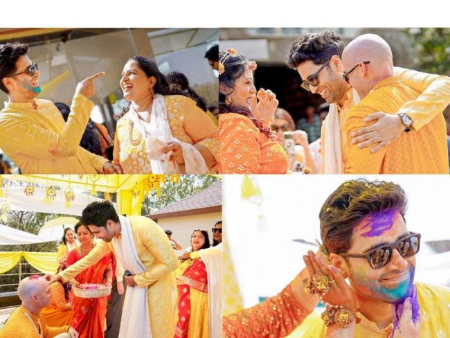 Images Source Adivi Sesh Instagram ID Adivi Sesh Sister Shirley Wedding Pics - Sakshi Post