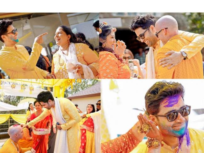 Adivi Sesh Sister Shirley Wedding Pics - Sakshi Post