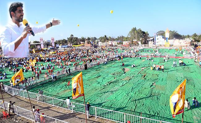 Day one of Nara Lokesh Yuvagalam Padayatra Flop Show - Sakshi Post