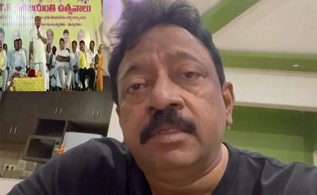 Ram Gopal Varma Screengrab from video | Source RGV Twitter account RGV Slams TDP Ayyanna Patrudu's Objectionable Comments on AP Police - Sakshi Post