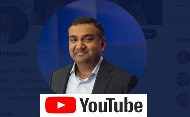 Neal Mohan is new YouTube CEO - Sakshi Post