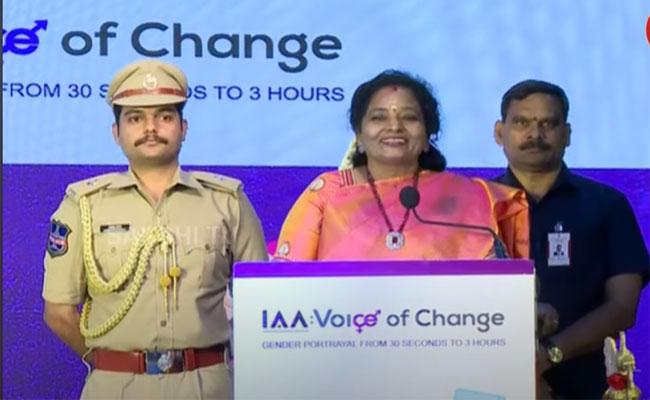 Telangana Guv Tamilisai Speech At Voice Of Change, Gender Sensitisation in Media Summit at T Hub - Sakshi Post