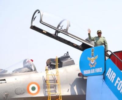 President Murmu's Sortie In Sukhoi 30 MKI fighter aircraft - Sakshi Post