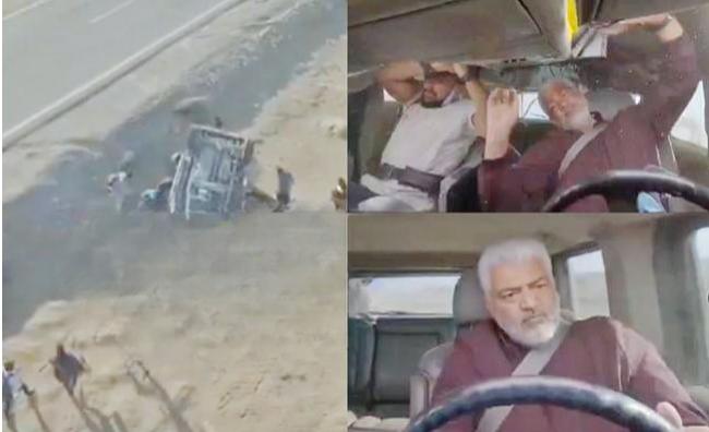 Ajith-kumar-car-stunts-video-viral-Sakshi Post