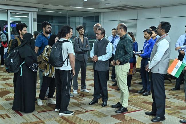 As part of Operation Sindhu, 110 Indians were evacuated from Iran via Armenia. The Indian nationals safely landed in Delhi on June 19 - Sakshi Post