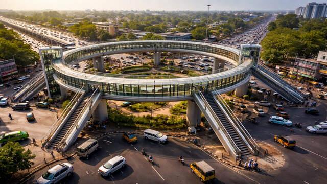 This is a representative image used solely for visual reference and may not depict the actual proposed skywalk at Aramghar Junction. - Sakshi Post
