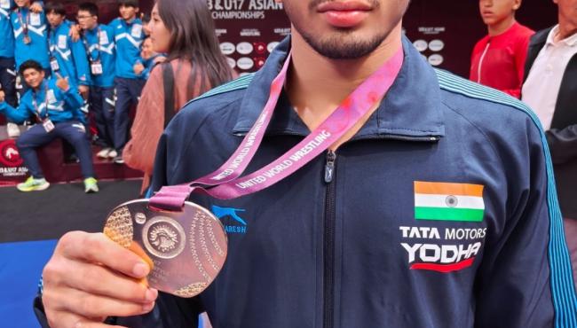U-17 Asian Wrestling C'ships: Ankush wins gold as India finishes with ...