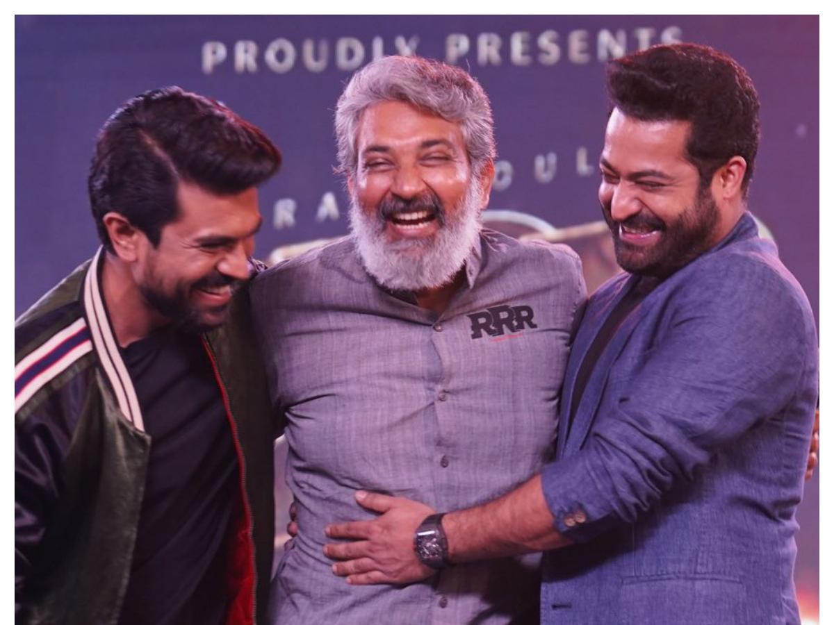 Rnr Raj Rrr trio jr ntr charan and rajamouli among guests at alia ranbir wedding