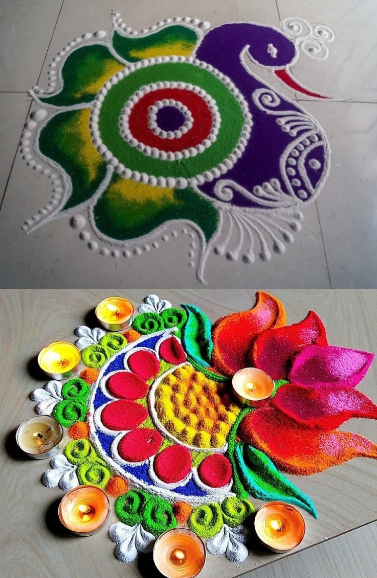 Diwali 2021 easy to do rangoli designs for deepavali
